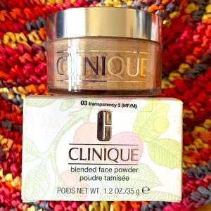 Brand New Clinique Blended Face Powder Transparency 3 Natural Finish